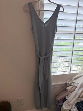 lululemon athletica Sage Green V-Neck Tie-Waist Jumpsuit